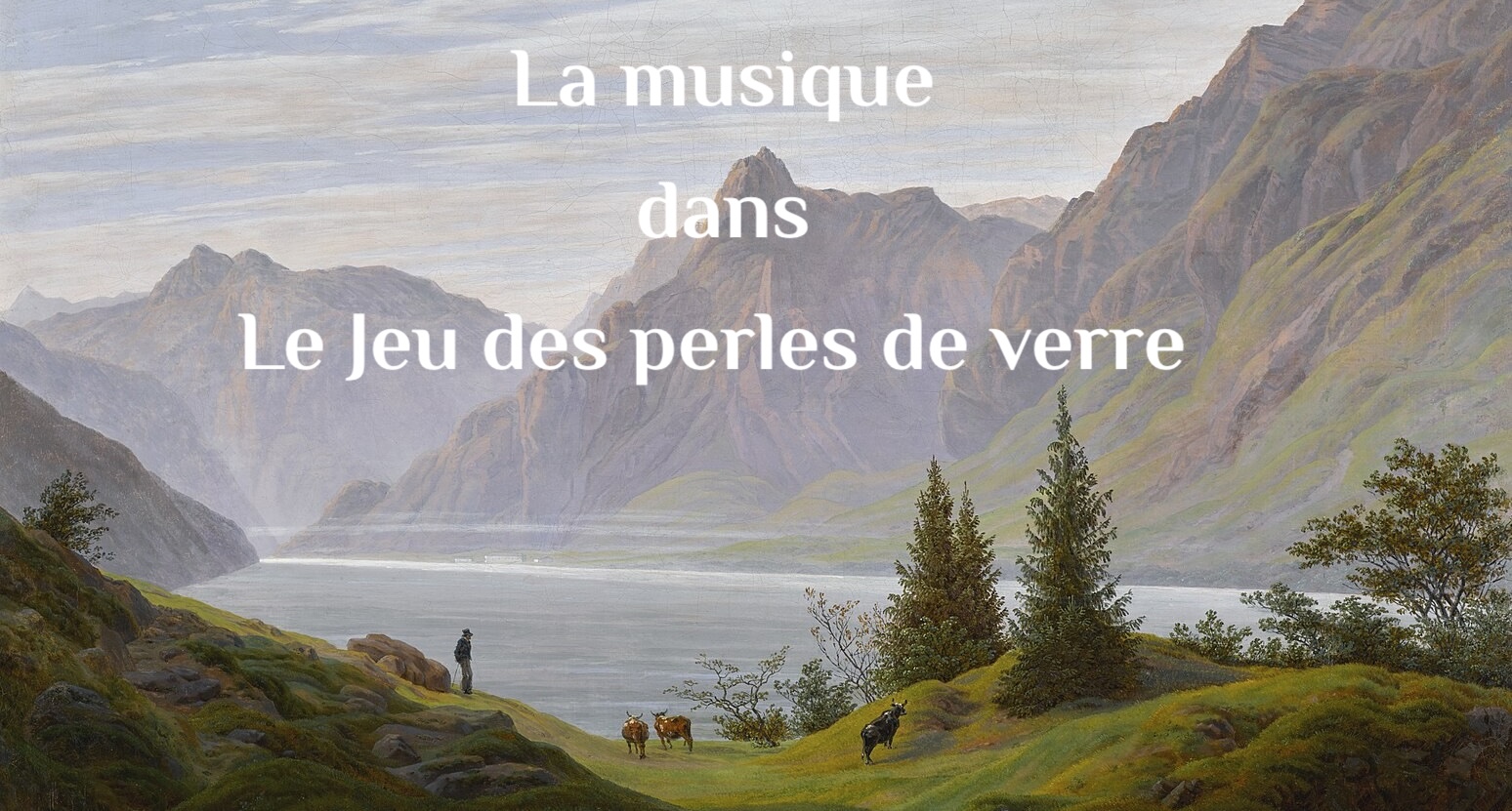 Caspar David Friedrich - Landschaft mit Gebirgssee, Morgen