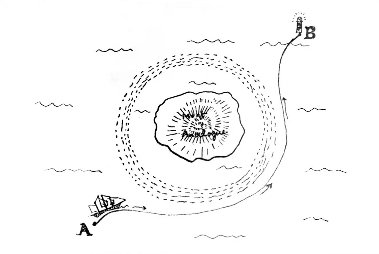 Le Mont Analogue dessiné par René Daumal 
